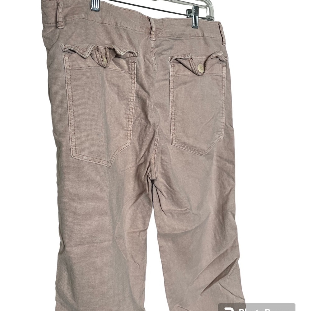THE GREAT. Blush Ric Rac Cropped Pants - Picture 6 of 12